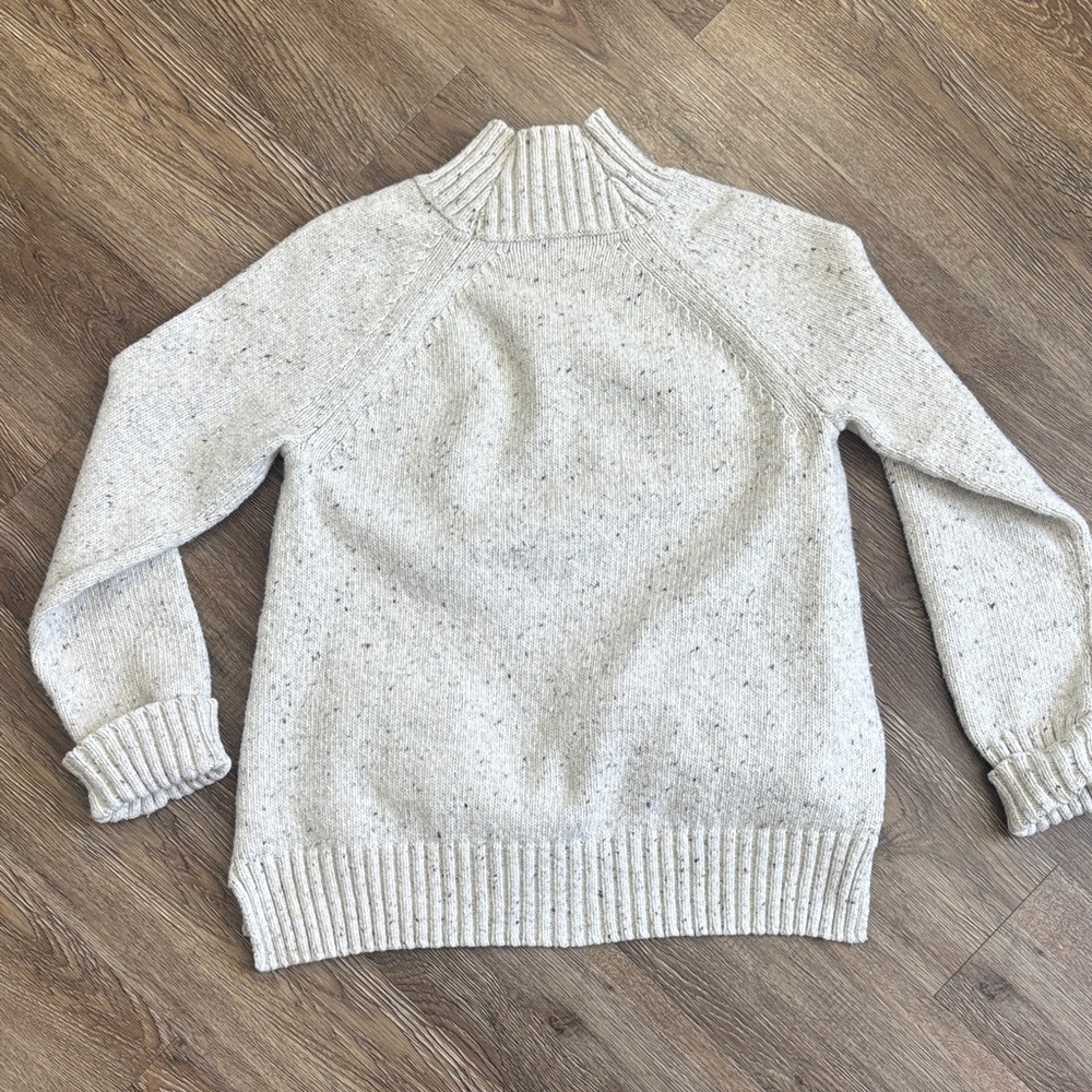 J. Jill Speckled Cream Mock Neck Sweater - Picture 6 of 6